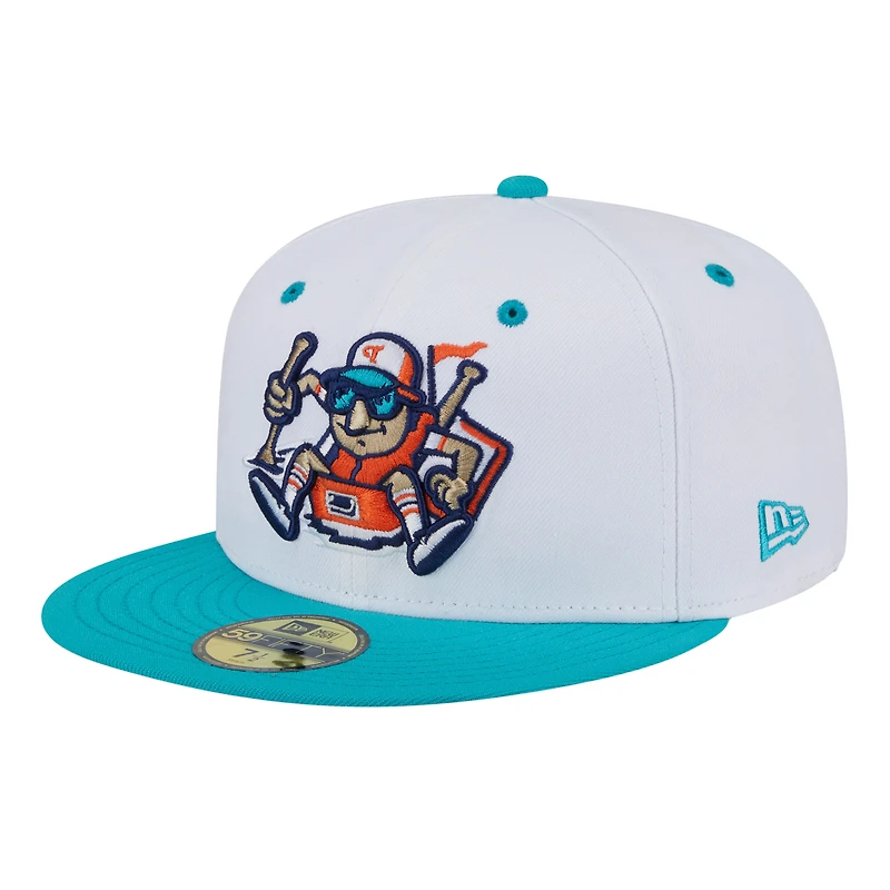 Men's New Era  White Tulsa Drillers Theme Nights 59FIFTY Fitted Hat