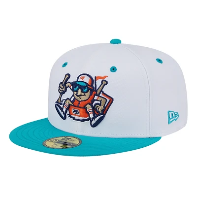 Men's New Era  White Tulsa Drillers Theme Nights 59FIFTY Fitted Hat