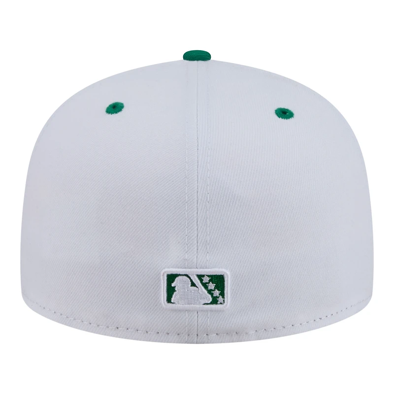Casquette ajustée New Era 59FIFTY grise et verte pour homme, édition spéciale Tulsa Drillers Minor League Theme Nights