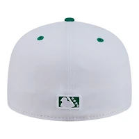 Casquette ajustée New Era 59FIFTY grise et verte pour homme, édition spéciale Tulsa Drillers Minor League Theme Nights