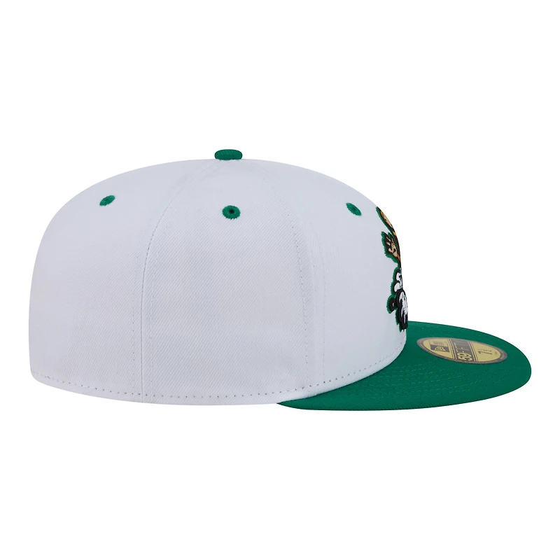 Men's New Era  Gray/Green Tulsa Drillers Minor League Theme Nights 59FIFTY Fitted Hat