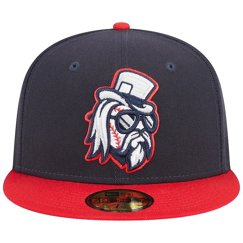 Casquette ajustée 59FIFTY Tulsa Drillers Theme Nights Sound bleu marine New Era pour homme