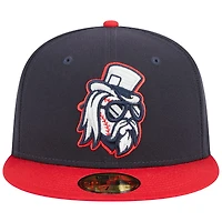 Casquette ajustée 59FIFTY Tulsa Drillers Theme Nights Sound bleu marine New Era pour homme