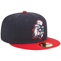 Men's New Era Navy Tulsa Drillers Theme Nights Sound  59FIFTY Fitted Hat