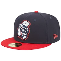 Men's New Era Navy Tulsa Drillers Theme Nights Sound  59FIFTY Fitted Hat