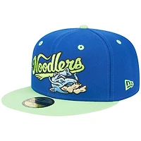 Casquette ajustée 59FIFTY Royal Tulsa Drillers pour homme avec soirées à thème Noodlers New Era