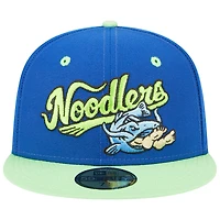 Casquette ajustée 59FIFTY Royal Tulsa Drillers pour homme avec soirées à thème Noodlers New Era