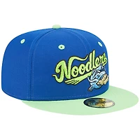 Casquette ajustée 59FIFTY Royal Tulsa Drillers pour homme avec soirées à thème Noodlers New Era