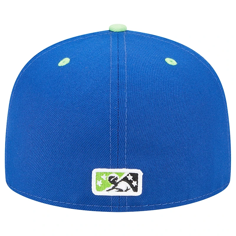 Casquette ajustée 59FIFTY Royal Tulsa Drillers pour homme avec soirées à thème Noodlers New Era