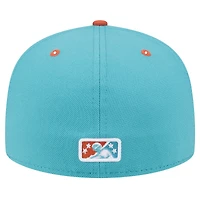 Casquette ajustée 59FIFTY Turquoise Tulsa Drillers Theme Night Raft pour hommes