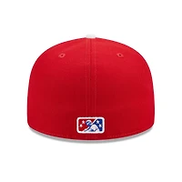 Casquette ajustée 59FIFTY Tulsa Drillers Marvel x Minor League New Era pour homme, blanc/rouge