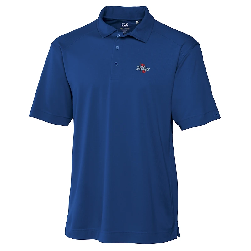 Polo DryTec Genre pour homme Cutter & Buck Royal Tulsa Golden Hurricane, grandes tailles