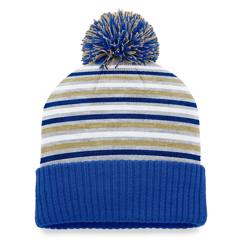 Men's Top of the World Royal Tulsa Golden Hurricane Dash Cuffed Knit Hat with Pom