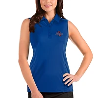 Polo sans manches pour femme Antigua Royal Tulsa Golden Hurricane Tribute