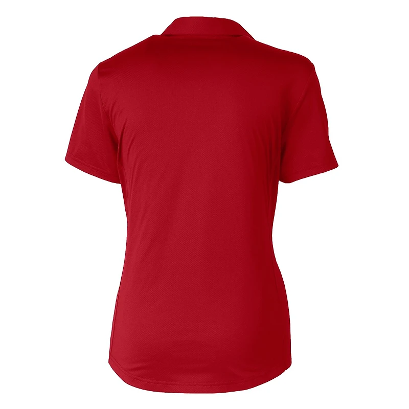 Women's Cutter & Buck Red Tuskegee Golden Tigers Prospect Textured Stretch Polo