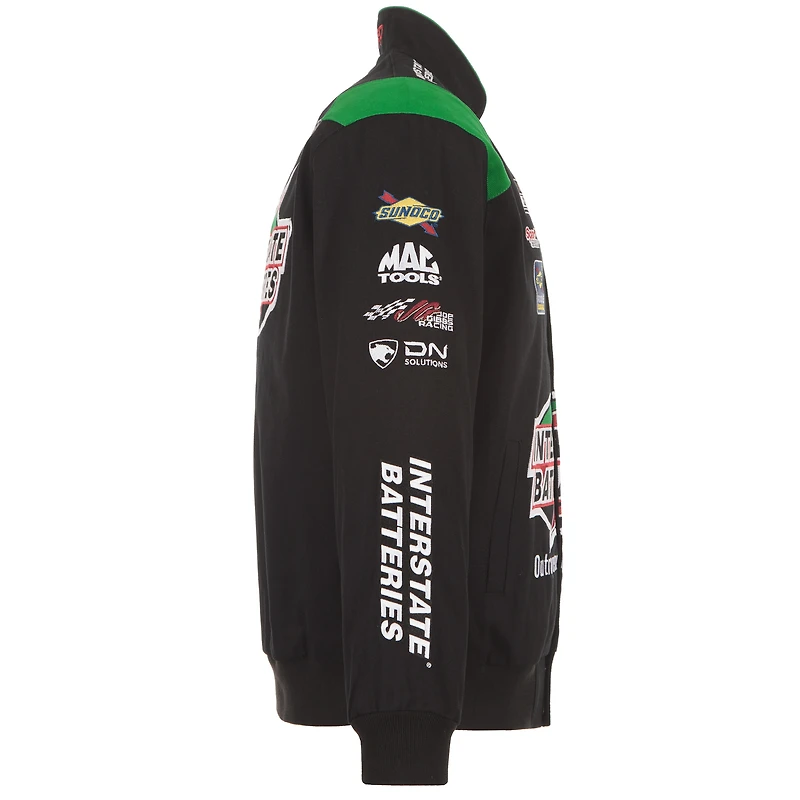 Veste Ty Gibbs Interstate Batteries en sergé pour homme JH Design noire