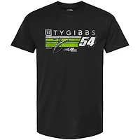 T-shirt Ty Gibbs Hot Lap noir de la collection Joe Racing Team pour homme