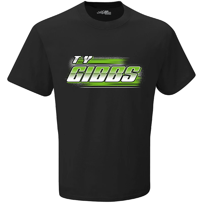 T-shirt noir Ty Gibbs Interstate Batteries Dominator pour homme de la collection Joe Racing Team