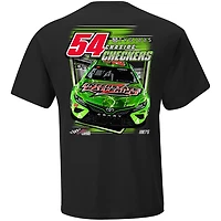 T-shirt noir Ty Gibbs Interstate Batteries Dominator pour homme de la collection Joe Racing Team