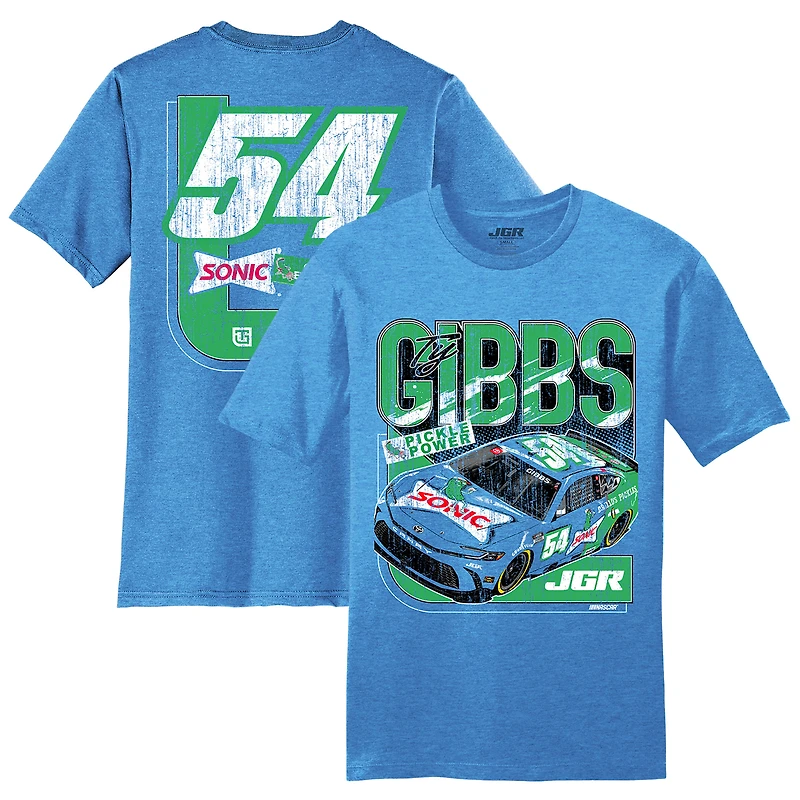 T-shirt Sonic pour homme de la collection Joe Gibbs Racing Team, couleur chiné royal