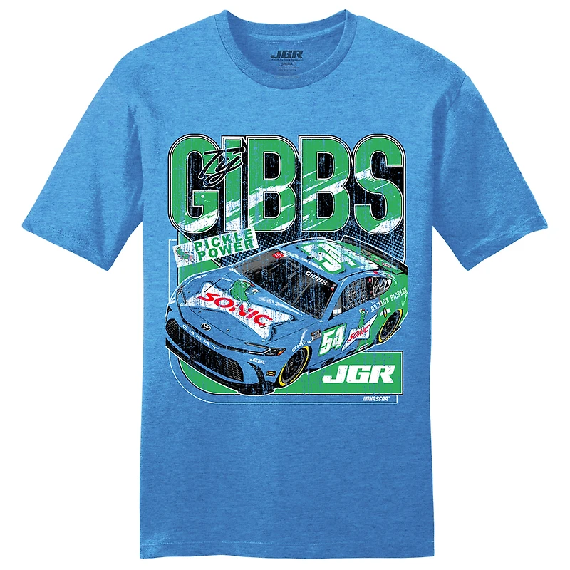 T-shirt Sonic pour homme de la collection Joe Gibbs Racing Team, couleur chiné royal