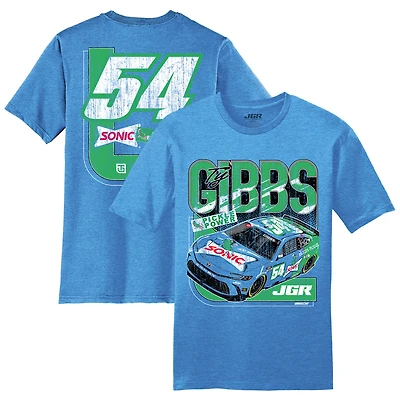 T-shirt Sonic pour homme de la collection Joe Gibbs Racing Team, couleur chiné royal