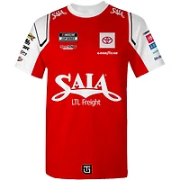 T-shirt Ty Gibbs Saia rouge sublimé pour homme, collection Joe Racing Team