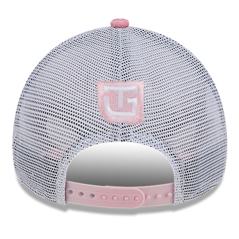 Casquette réglable rose Ty Gibbs 9FORTY A-Frame Trucker Paisley New Era pour hommes