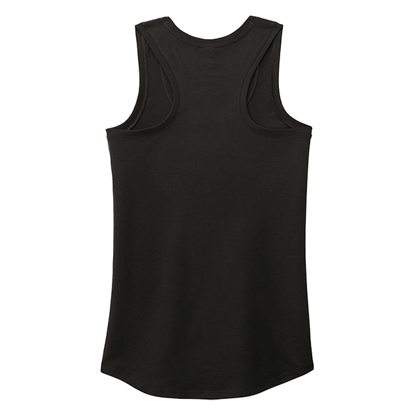 Women's Joe Gibbs Racing Team Collection Heather Black Ty Racer Back Tank Top