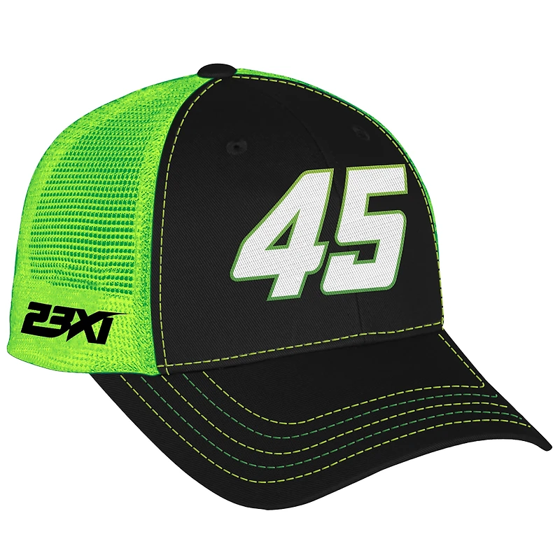 Men's 23XI Racing Black/Green Tyler Reddick Big Number Adjustable Hat