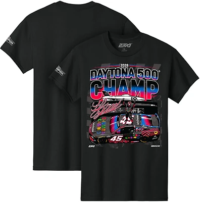 T-shirt noir 23XI Racing pour homme, Tyler Reddick, champion du Daytona 500 2026
