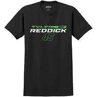 T-shirt de voiture Tyler Reddick noir 23XI Racing pour hommes