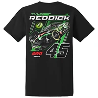 T-shirt de voiture Tyler Reddick noir 23XI Racing pour hommes