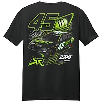 T-shirt noir 23XI Racing pour homme, motif voiture Beast de Tyler Reddick