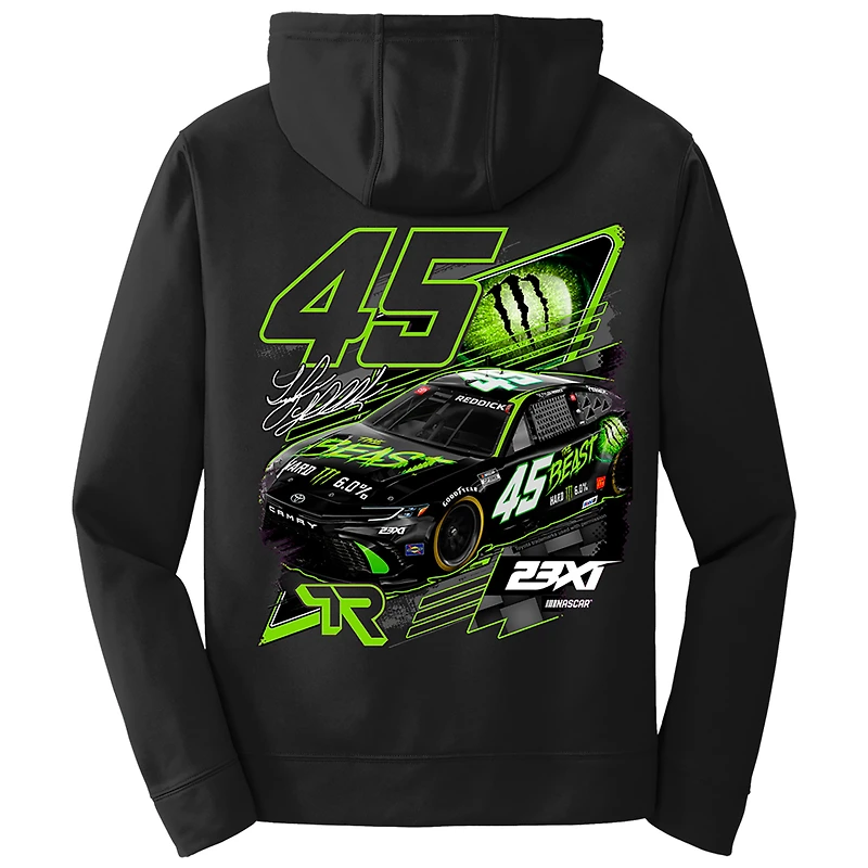 Men's 23XI Racing Black Tyler Reddick Beast Pullover Hoodie