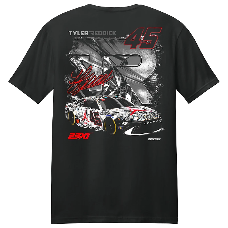 Men's 23XI Racing  Black Tyler Reddick Jordan Brand T-Shirt