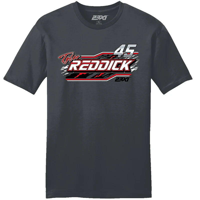 Men's 23XI Racing  Charcoal Tyler Reddick Jordan Car T-Shirt