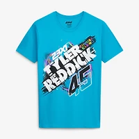 Men's 23XI Racing  Teal Tyler Reddick #45 Chumba Tropical Car T-Shirt
