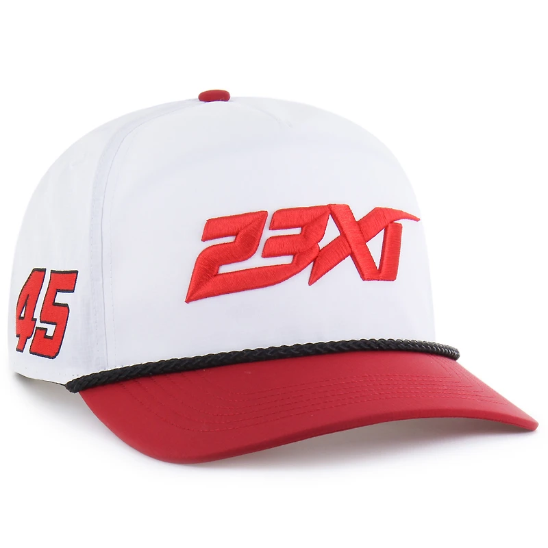Men's '47 White/Red Tyler Reddick brrr° 23XI Rope Hitch Adjustable Hat