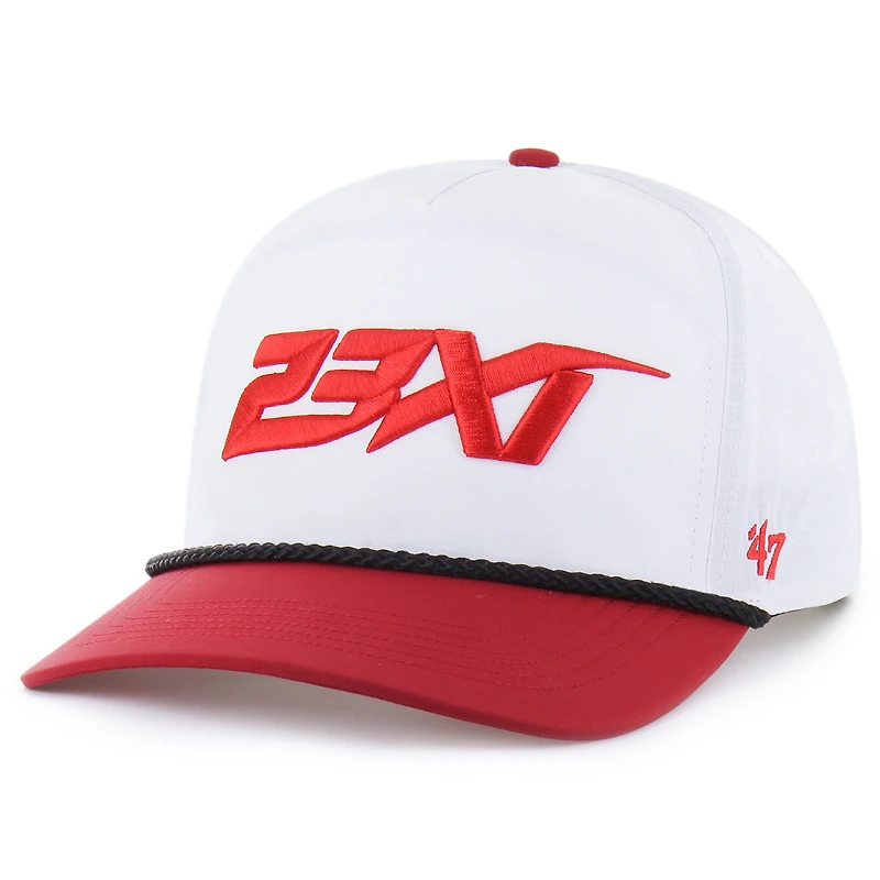 Men's '47 White/Red Tyler Reddick brrr° 23XI Rope Hitch Adjustable Hat