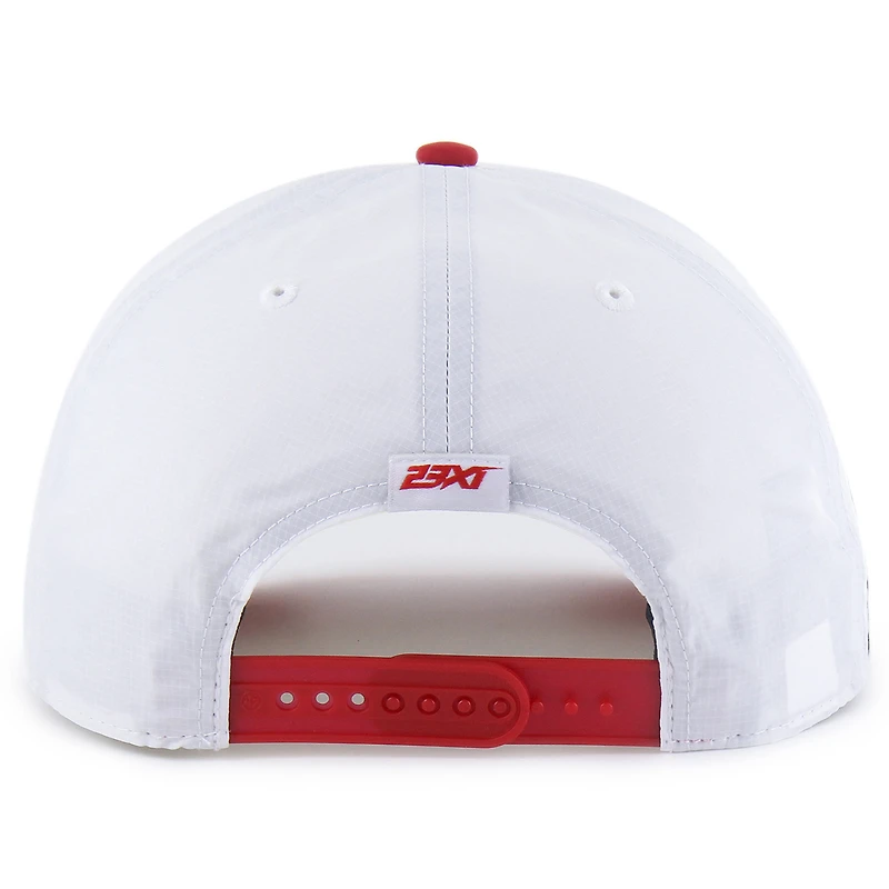 Casquette ajustable Tyler Reddick brrr° 23XI Rope Hitch pour homme, modèle 1947, blanc/rouge