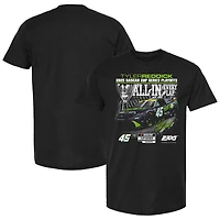 T-shirt noir à damier pour homme, Tyler Reddick, Series éliminatoires NASCAR Cup 2025, The Beast