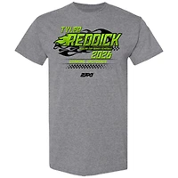 Men's Checkered Flag Sports Heather Charcoal Tyler Reddick 2026 NASCAR Schedule T-Shirt