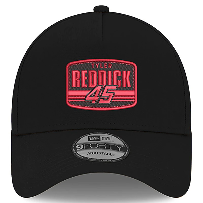 Casquette ajustable Tyler Reddick 9FORTY A-Frame Patch noire New Era pour homme