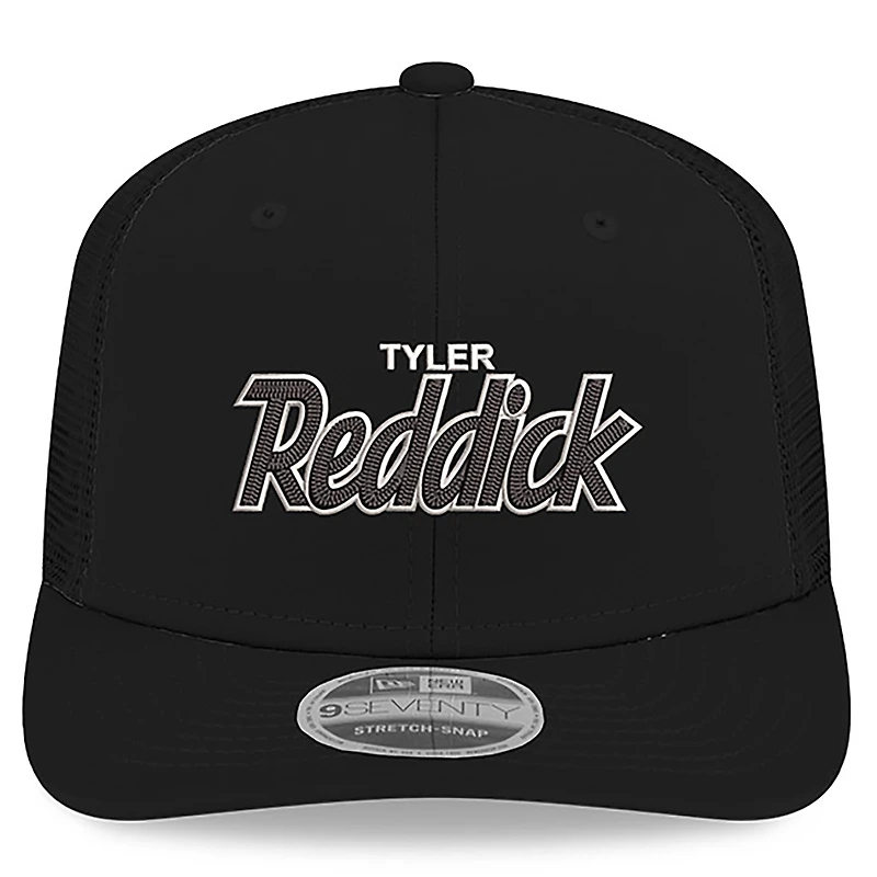 Casquette extensible Tyler Reddick 9SEVENTY noire pour homme de New Era avec chaîne Glow et boutons-pression