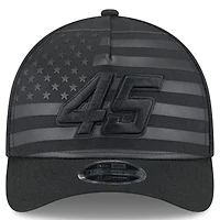 Men's New Era Black Tyler Reddick American Flag 9FORTY M-Crown A-Frame Adjustable Hat