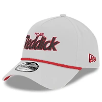 Casquette ajustable Tyler Reddick 9FORTY A-Frame Chain Script pour homme de New Era blanche