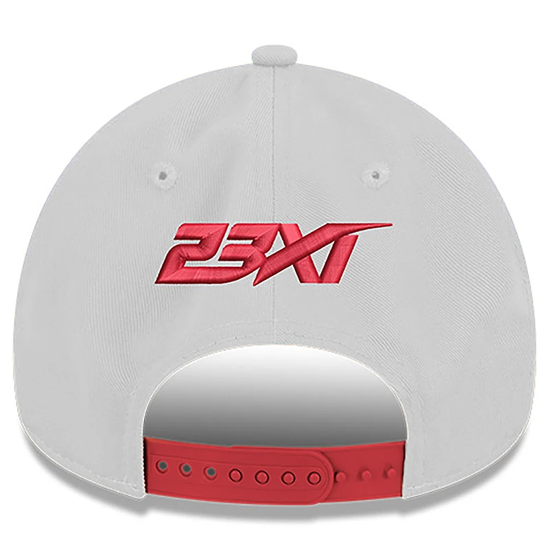 Casquette ajustable Tyler Reddick 9FORTY A-Frame Chain Script pour homme de New Era blanche