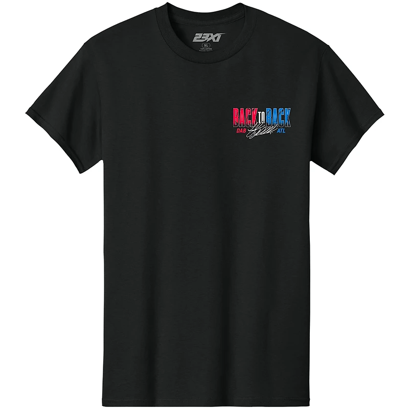 Unisex Classic Ink Black Tyler Reddick Back-To-Back Wins T-Shirt