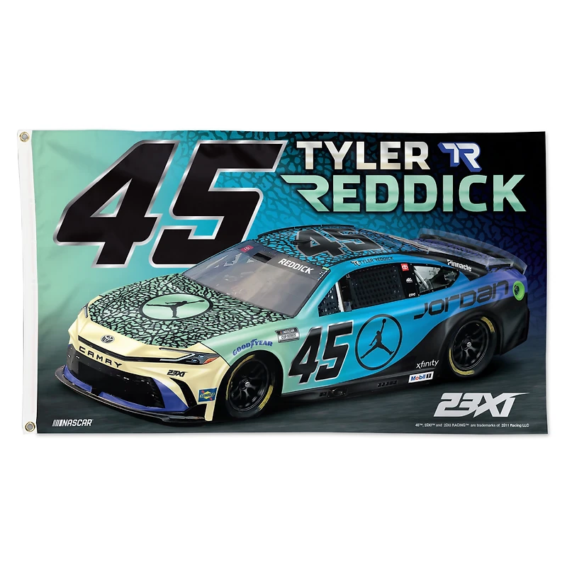 Drapeau de luxe simple face WinCraft Tyler Reddick 91 x 152 cm